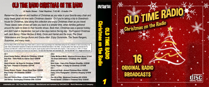 CHRISTMAS ON THE RADIO Volume 1 [OTR-8CDA-COTR1] - $29.00 : ONES MEDIA, Old Time Radio and