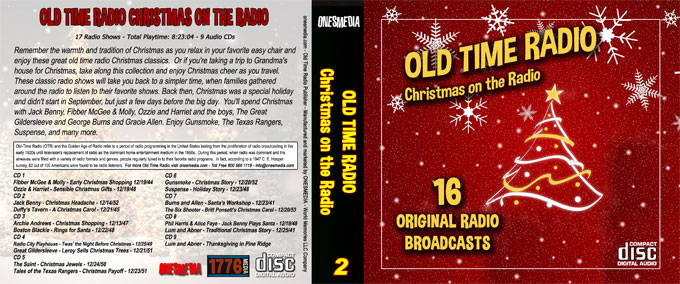 CHRISTMAS ON THE RADIO Volume 2 [OTR-9CDA-COTR2] - $33.00 : ONES MEDIA, Old Time Radio and