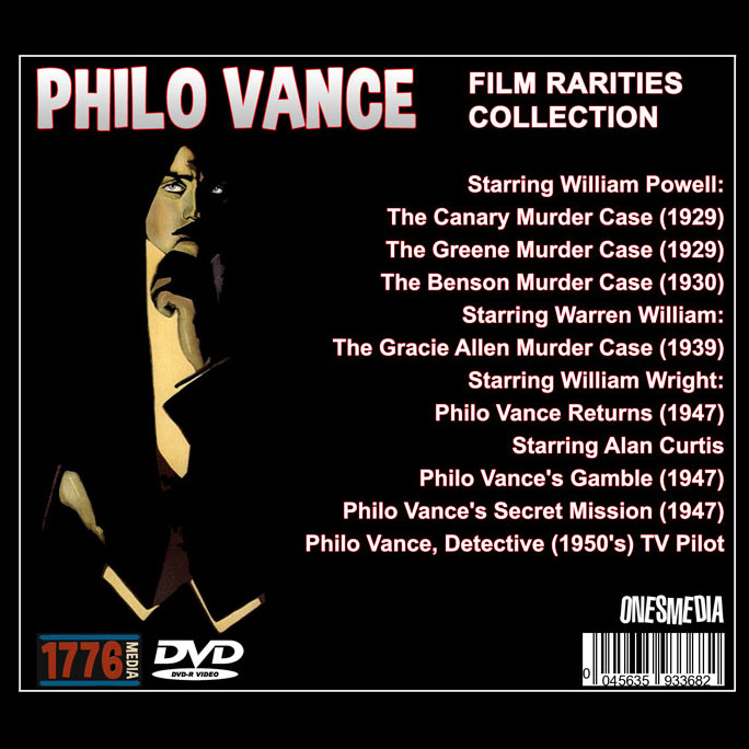 PHILO VANCE FILM RARITIES COLLECTION